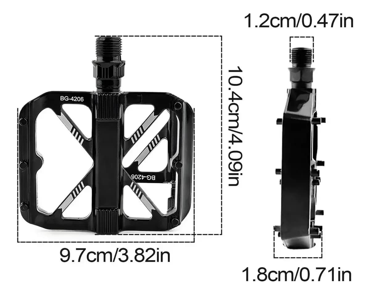 FORTE GT XBYC 1819 BENGGUO BİSİKLET ALÜMİNYUM PEDAL-Siyah