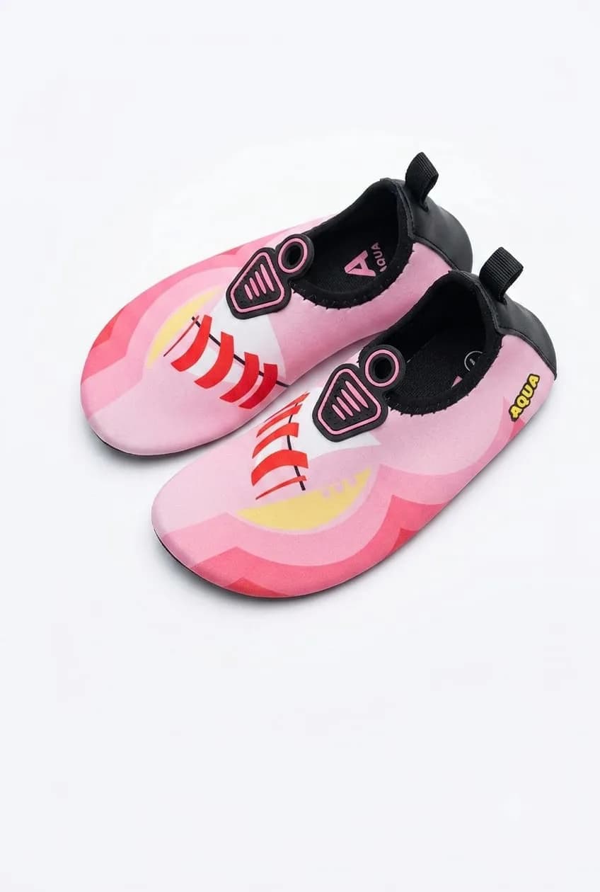 AQUA DENİZ AYAKKABISI PEMBE DESENLİ