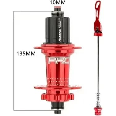 HASSNS PRO7 32 DELİK MOR ÖN-ARKA  BİSİKLET GÖBEĞİ 3