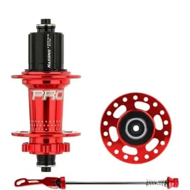HASSNS PRO7 32 DELİK MOR ÖN-ARKA  BİSİKLET GÖBEĞİ 4