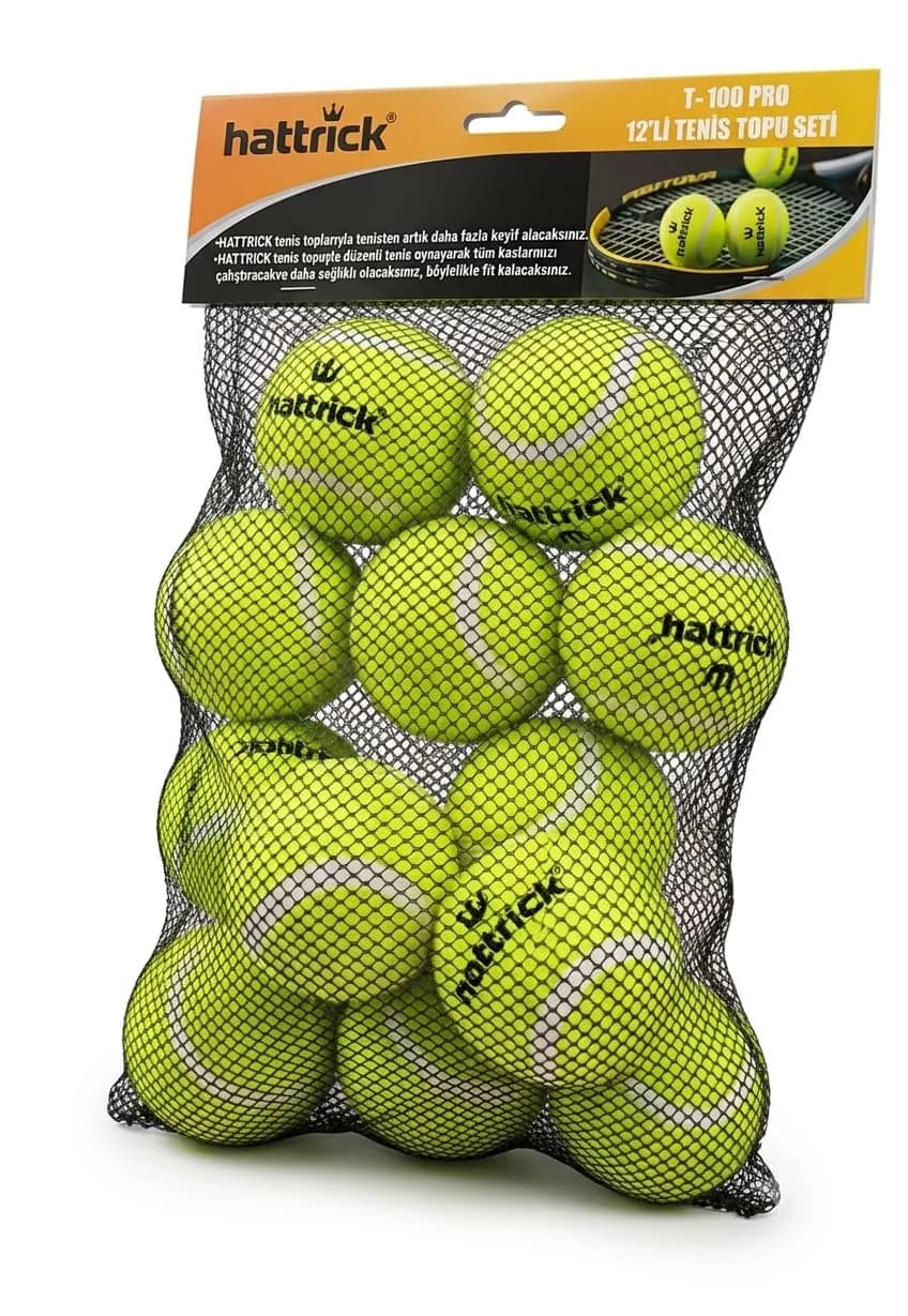 HATTRİCK TP-100 12'Lİ TENİS TOPU SETİ